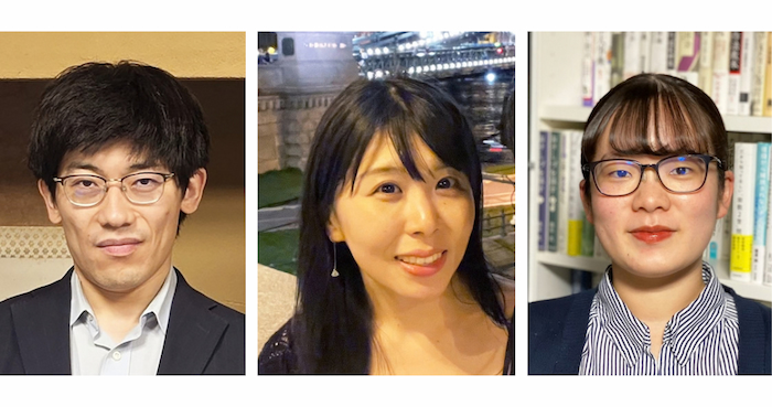 藤井修平氏、牧田小有玲氏、道蔦汐里氏（左から）