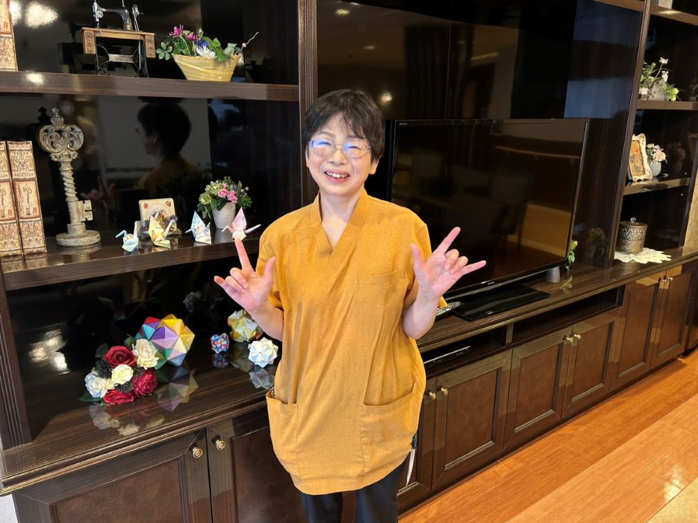 介護福祉士の市川美和さん。准看護師の資格も持つ