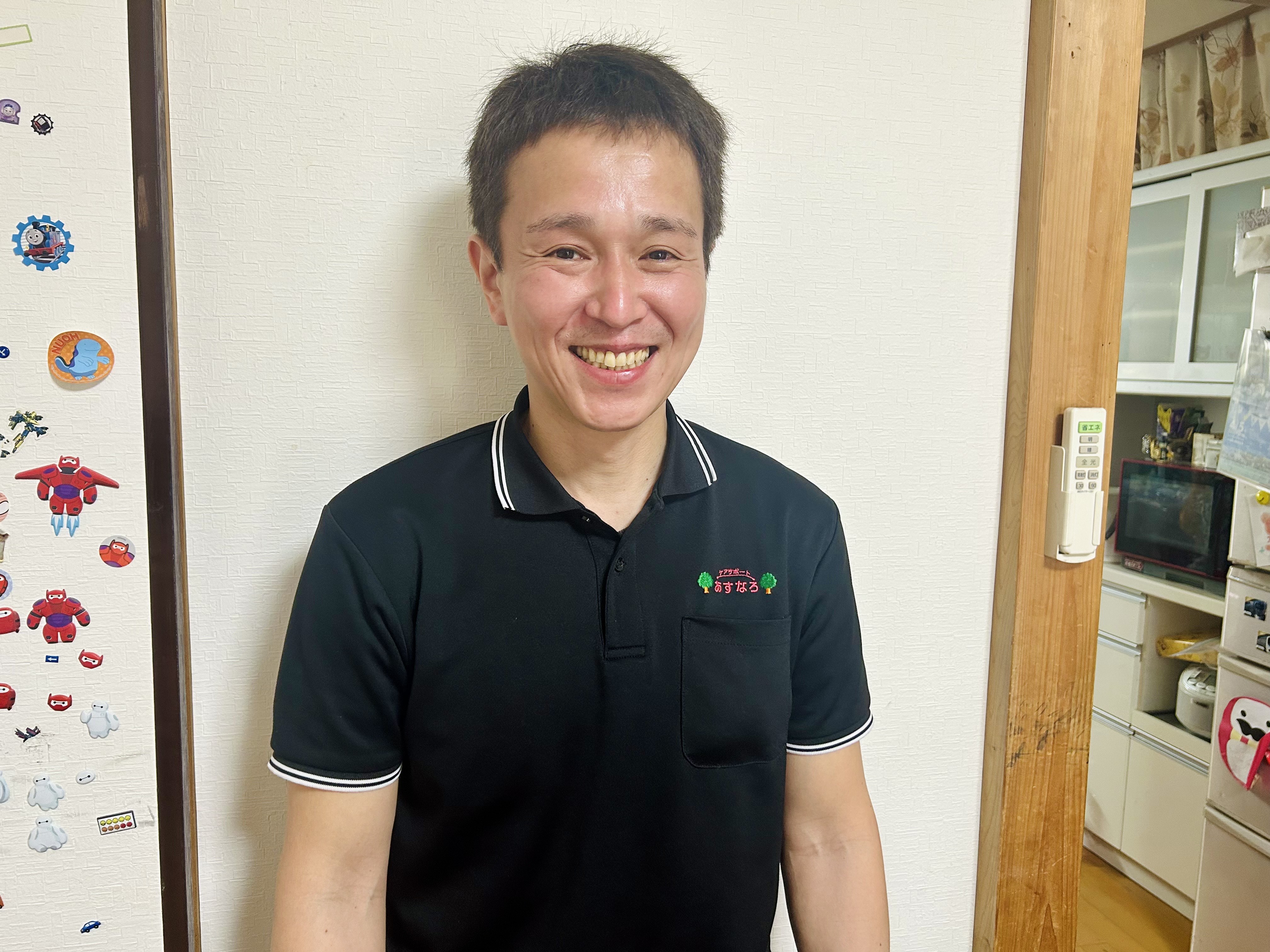 画像１　重度訪問介護員　鈴木貴博さん